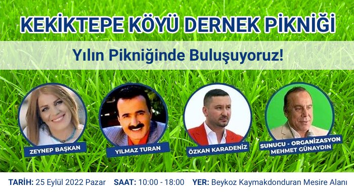 Kekiktepe Köyü Dernek Pikniği (Gerçekleşti)